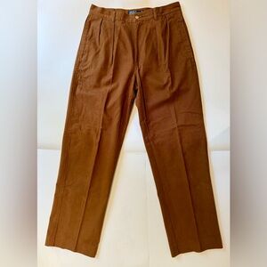 Vintage Polo Ralph Lauren double-pleat brown pants